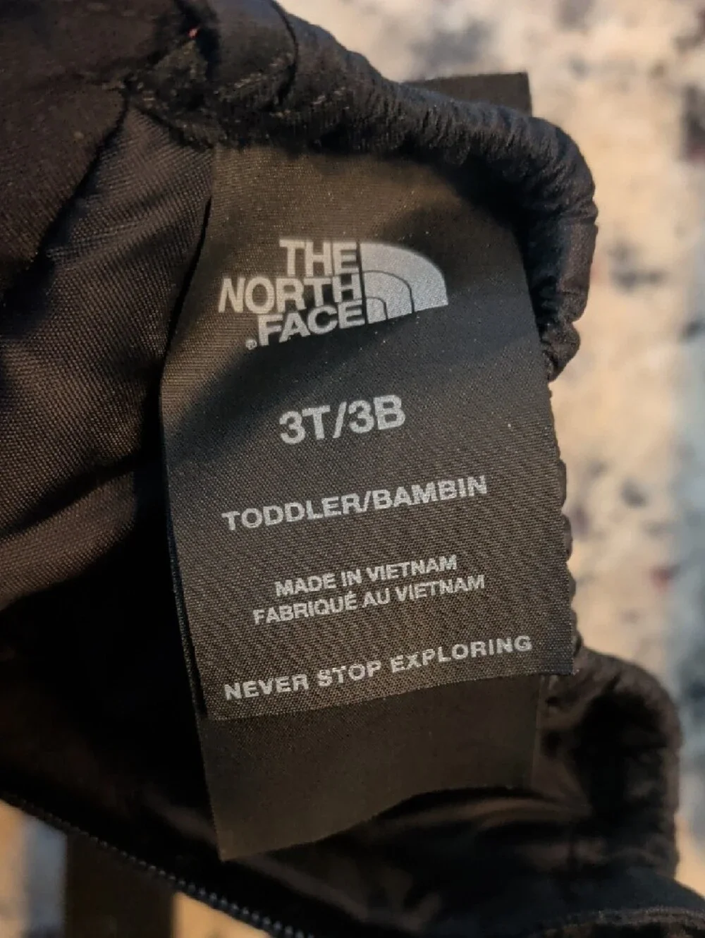 The North Face Black Insulated DryVent Mittens Youth 3T
